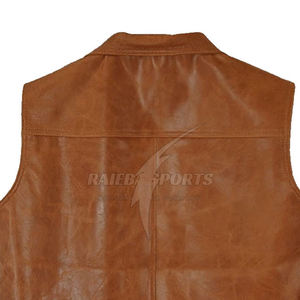 Chaleco de hombre personalizado de Cuero 100% de buena calidad estilo informal transpirable y precio razonable para la temporada de otoño - Product Image 2