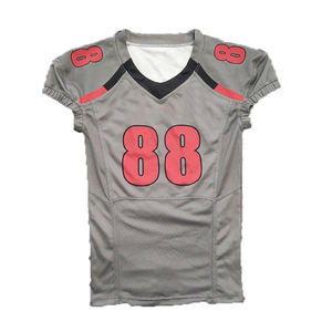 Camiseta de fútbol americano ajustada, corte a medida, tela transpirable ligera, camiseta de diseño personalizado, manga corta, talla XL - Product Image 6