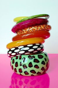 ACERCA de la joyería de resina de acrílico pulsera brazalete exagerado deslumbrante Multicolor ancho Irregular cuadrado acrílico pulseras para - Product Image 4