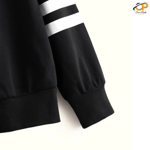 Venta al por mayor logotipo personalizado de Color liso, cremallera sudaderas con capucha de gran tamaño en blanco de moda sudaderas con capucha de manga larga sudaderas con capucha - Product Image 3