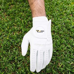 Gants de golf en cuir Cabretta avec logo personnalisé, vente en gros |   Gants de golf en cuir de qualité supérieure pour hommes et femmes, gants de golf pour la main gauche - Product Image 2