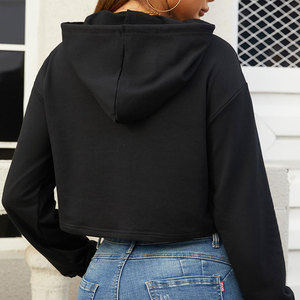 Sudaderas Cortas de Alta Calidad para Mujer, con Hombros Caídos, Lavado Ácido, 100% Algodón Orgánico, con Estampado Gráfico - Product Image 4