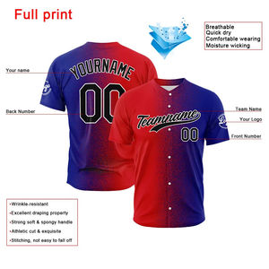 Camisetas de Béisbol Personalizadas de Primera Calidad para Mujer, Último Diseño, Sublimación, Rayas Blancas y Azul Cielo, Servicio OEM - Product Image 6
