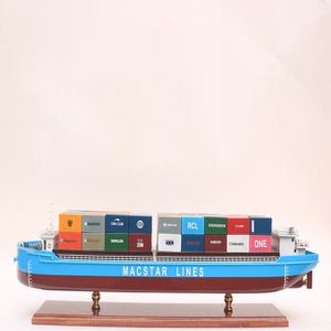 เรือจำลองไม้ MACSTAR NGHI SON SHIP งานฝีมือ ตกแต่งตามหลักฮวงจุ้ย เรือบรรทุกสินค้าเชิงพาณิชย์ สำหรับตั้งโชว์ สะสม ของขวัญที่ระลึกทั่วโลก - Product Image 1