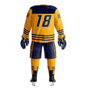 Uniforme de hockey sobre hielo transpirable de tamaño personalizado para adultos conjunto de último diseño - Product Image 5