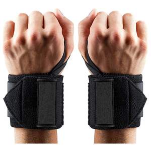 Muñequeras de levantamiento profesional con logotipo de goma personalizado para entrenamiento cruzado Muñequeras de levantamiento de pesas OEM - Product Image 4