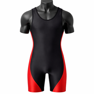 Combinaison de lutte personnalisée bicolore, respirante, extensible, séchage rapide, uniforme d'équipe, OEM ODM, vente en gros - Product Image 1