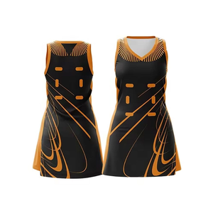 Modern Netball Uniform Women Lightweight Athletic Fabric USA Market Club Netball Uniform Set Women Durable Colorfast Fabric - Product Image 4