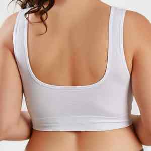 Sujetador Deportivo Blanco de Alta Calidad para Mujer, Sin Costuras, para Yoga, Fitness, Gimnasio, Talla Grande, Transpirable, de Secado Rápido para Adultos - Product Image 3