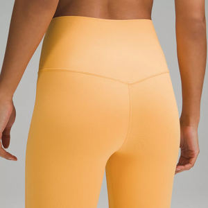 Leggings de sport pour femmes, respirants, antibactériens, sans couture, longueur genou, pour filles, prix de gros, leggings personnalisés - Product Image 4