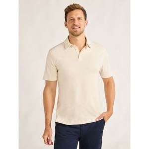 Summer New Men's Solid Color Short-Sleeve for Polo Shirts Casual Cotton T-Shirt with Lapel Pullover Work Clothes in Blue White - Product Image 4