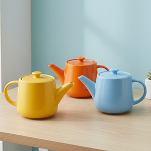 Théière en porcelaine durable de qualité supérieure 3460785-0.85, design nordique, 600 ml, compacte pour un usage quotidien - Product Image 2