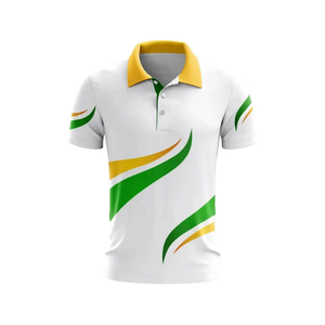 Premium Summer New Quarter Button Down Polo Camisetas Sublimación Tejido de algodón suave Turn Down Collar Golf POLO Shirt Hombres - Product Image 5