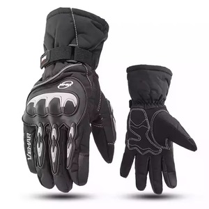 Guantes de moto de cuero genuino para hombre y mujer con logotipo personalizado, equipo de carreras de motos de la mejor gama para deportes y ciclismo - Product Image 1