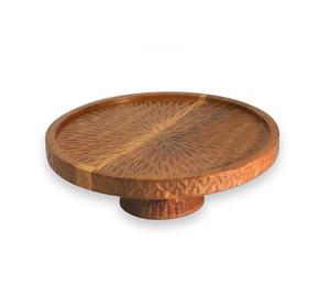 Soporte de exhibición de pastel de madera redondo de fabricante confiable perfecto para exhibir magdalenas y pasteles caseros diariamente - Product Image 1