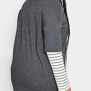 Camisetas de Mujer de Primera Calidad, Casuales, de Doble Capa, Manga Larga, con Estampado Moderno, Transpirables, de Algodón, de Doble Capa, Gran Venta - Product Image 2