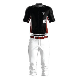 Nouvel ensemble uniforme de baseball respirant avec maillot et pantalon sur mesure, et logo, nom et numéro pour les jeunes - Product Image 1