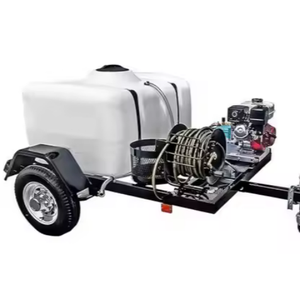 เครื่องฉีดน้ำแรงดันสูงแบบเคลื่อนที่ได้ รุ่นใหม่ 3800 PSI พร้อมปั๊มไฟฟ้าแบบ Triplex สำหรับงานหนัก 4.0-4.4 GPM เหมาะสำหรับร้านล้างรถ - Product Image 1