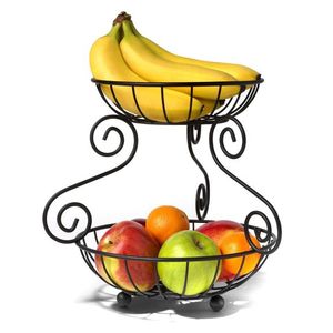 Panier métallique artisanal en métal enduit de poudre technique sculptée personnalisée en gros paniers de fruits/légumes avantage raisonnable - Product Image 3