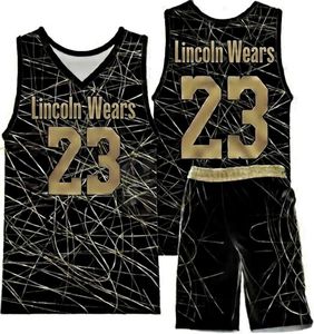 Uniforme de basket-ball personnalisé OEM/ODM avec logo imprimé, respirant, anti-UV, anti-bactérien, en tissu mesh 100% polyester pour les joueurs, short - Product Image 1