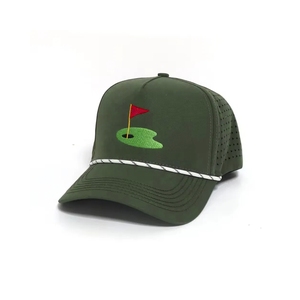 OEM Service B2B Supplier Golf Hats Personalized Embroidery Logo 5 Panel Structured Twisted Rope <b>Caps</b> Vietnam Bulk Provide - Product Image 3