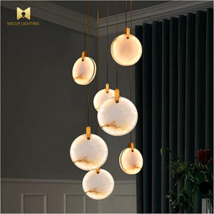 Длинный подвесной светильник для лестницы, современный простой нордический свет, Роскошная Новая китайская вилла, вращающаяся креативная люстра - Product Image 6