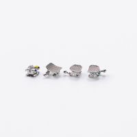 Supports dentaires Métal Mini ROTH/MBT Mesh Base avec Laser 20 pcs/set avec Crochet Barcket Dents Polyvalent
