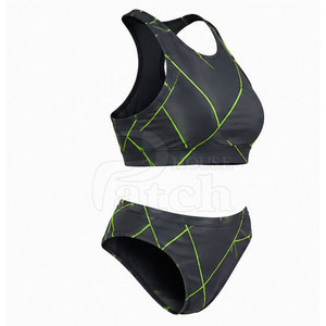 Premium Women <b>Bikini</b> Set Stylish Two Piece Swimwear Custom Print <b>High</b> <b>Waist</b> Bottom Summer Beachwear Resort Vacation Collection - Product Image 2