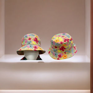 Sombrero de Pescador Ligero de Poliéster/Algodón para Mujer, con Estampado Personalizado, Elegante para Playa y Uso Casual, Protección Solar para Todas las Temporadas - Product Image 4