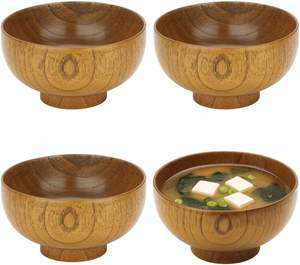 Cuenco de madera hecho a mano de alta calidad con cuenco de madera impreso esmaltado nuevo exportador directo del fabricante - Product Image 1