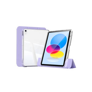 Étui Netzy Lavender pour iPad Pro 11e génération (2025) avec protection magnétique détachable et coussin d'air, coque coulissante pour tablette pour enfants en PU - Product Image 1