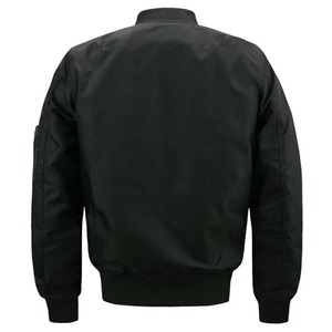 Chaqueta de bombardero de poliéster 100% de alta calidad personalizada para hombre, ropa de calle, moda de invierno, cremallera, prendas de vestir Exteriores, parte delantera de vuelo informal Varsity - Product Image 2