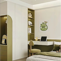 Armoires en bois modernes sur mesure avec bureaux et bibliothèques pour la chambre à coucher, meubles pour la maison, l'hôtel, la villa