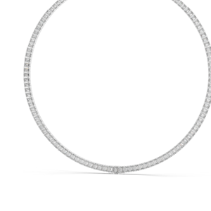 Collier en diamant CVD EF VVS-VS créé en laboratoire 24,06 CT, diamants taille émeraude, or 18 carats, 14 carats, or rose, or jaune, or blanc, luxe et raffinement - Product Image 6