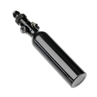Regulador de Tanque de Gas de Aluminio HPA Neumático para Paintball, 3000/4500 psi, 48/68/77ci, con Válvula de Llenado, Desconexión Rápida y Manómetro