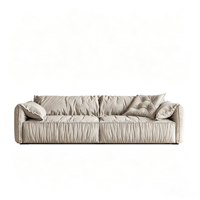 Ensemble de meubles de salon de style italien moderne, canapé modulaire extensible trois places, canapé sectionnel luxueux rembourré
