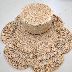 Tapis écologique en jacinthe d'eau, tapis rond, taille personnalisée, décoration de la maison, vente en gros - Product Image 6
