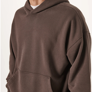 <b>Men's</b> Winter Hoodies & Sweatshirts 100% Cotton Fleece <b>Pullover</b> Soft Warm Eco-Friendly Stretchable OEM Service - Product Image 4