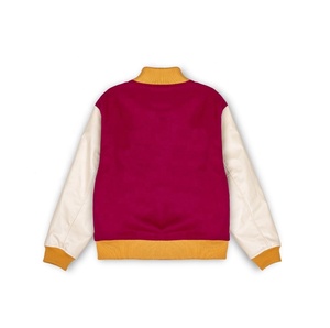 Men's Quilted Lining University Letterman <b>Jacket</b> Winter Leather Sleeves Casual <b>Mandarin</b> <b>Collar</b> Custom Wool Varsity <b>Jacket</b> Men's - Product Image 2