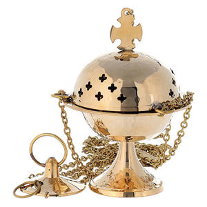 Encensoir en laiton au design unique, encensoir en laiton personnalisé, idéal pour les cadeaux religieux, encensoir d'église et brûleur d'encens décoratif - Product Image 5