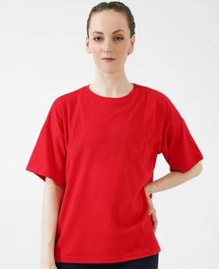 Vente en gros d'usine de t-shirts pour femmes à séchage rapide anti-rétrécissement respirant confortable couleur unie col rond t-shirts OEM à manches longues - Product Image 4