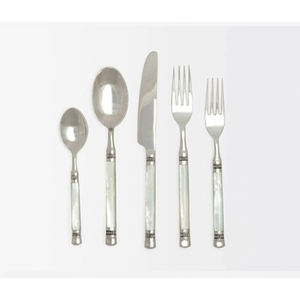 Stainless Steel <b>Flatware</b> Set with Elegant Brown Bone Handle Perfect for Stylish Tabletop Dining and Kitchen Use Kitchen Supplies - Product Image 6