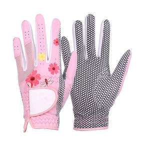 Gant de golf d'été léger avec protection UV Ensemble de gants de golf imprimés avec logo personnalisé à deux mains pour les rondes d'entraînement - Product Image 1