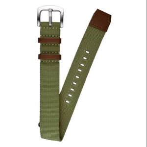 Correa Deportiva Unisex para Reloj Inteligente B12 Verde de 20 mm, Ajustable, Cómoda, Suave, Resistente al Agua, Transpirable, de Nailon, con Acabado Inoxidable - Product Image 1