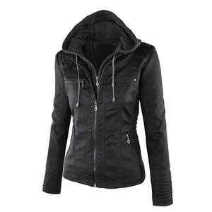 2025 moda hombres Primavera, Otoño, soporte sólido ropa de invierno chaquetas cálidas cuello moda hombres chaqueta PU chaqueta de cuero - Product Image 1