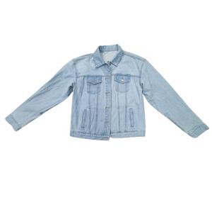 Chaqueta vaquera para mujer de alta calidad al por mayor, pantalones vaqueros informales, camisas vaqueras azules para mujer, chaqueta vaquera para mujer teñida ligera - Product Image 3