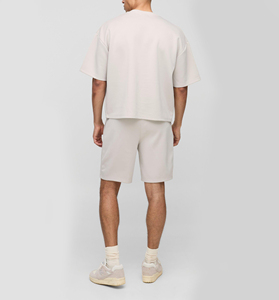 Mens T-Shirt and Shorts <b>Set</b> Summer 2 Piece Casual T-Shirt Outfit with Matching Shorts Streetwear Style OEM Wholesale Supplier - Product Image 3