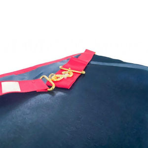 Tablier de maître maçon du Rite écossais fait à la main avec des glands, broderie personnalisée ASSR, aimant attaché, LED 3D clignotante - Product Image 6