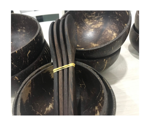 Fábrica de Vietnam, venta al por mayor, cuencos de cáscara de coco grabados, cuencos de bambú hechos a mano, Exportación ecológica de alta calidad - Product Image 4