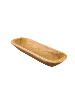 Bandejas de madera natural hechas a mano no tóxicas hechas de madera de acacia y mango con acabado crudo y superficie segura para servir alimentos - Product Image 4